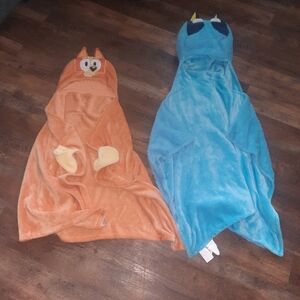 Bluey And Bingo Hooded Blankets